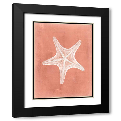 Sealife on Coral IV Black Modern Wood Framed Art Print with Double Matting by Vision Studio