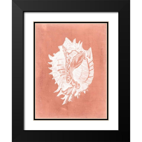 Sealife on Coral VI Black Modern Wood Framed Art Print with Double Matting by Vision Studio
