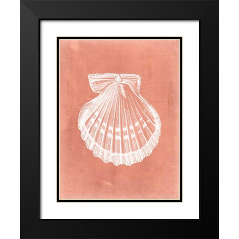 Sealife on Coral VII Black Modern Wood Framed Art Print with Double Matting by Vision Studio