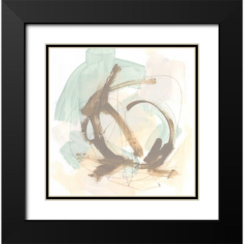 Intangible V Black Modern Wood Framed Art Print with Double Matting by Vess, June Erica