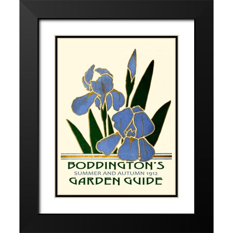Boddingtons Garden Guide IV Black Modern Wood Framed Art Print with Double Matting by Vision Studio