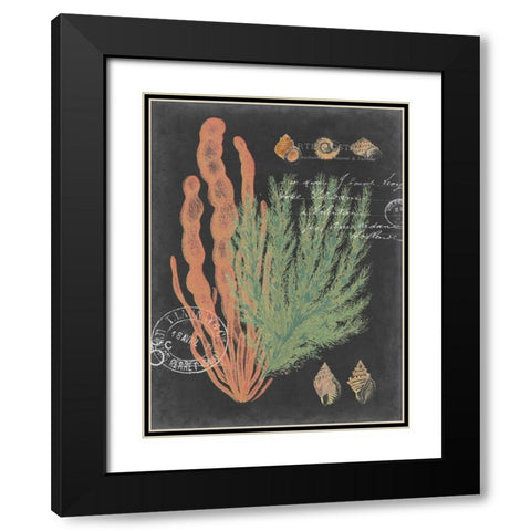 Coastal Post I Black Modern Wood Framed Art Print with Double Matting by Studio W
