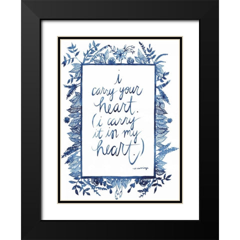 Love Quote III Black Modern Wood Framed Art Print with Double Matting by Popp, Grace