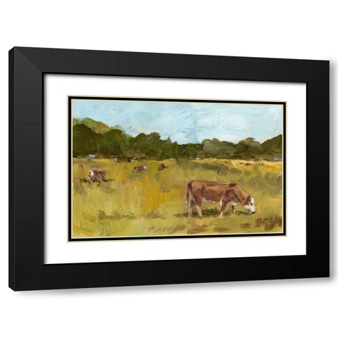 Rural View I Black Modern Wood Framed Art Print with Double Matting by Harper, Ethan