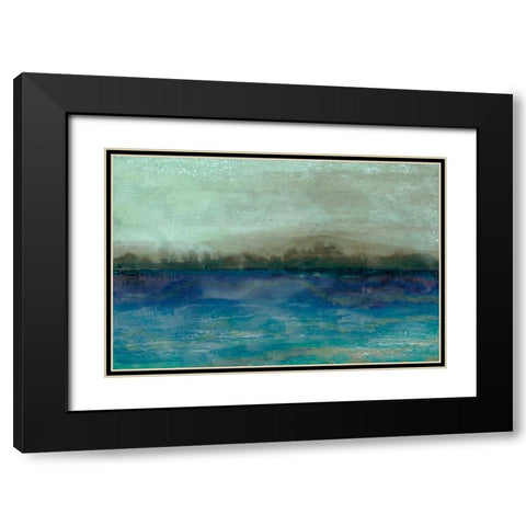 Inlet View I Black Modern Wood Framed Art Print with Double Matting by Ludwig, Alicia