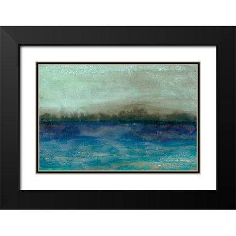 Inlet View I Black Modern Wood Framed Art Print with Double Matting by Ludwig, Alicia