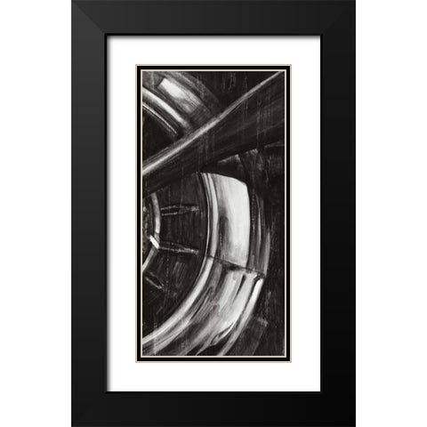 Vintage Propeller III Black Modern Wood Framed Art Print with Double Matting by Harper, Ethan
