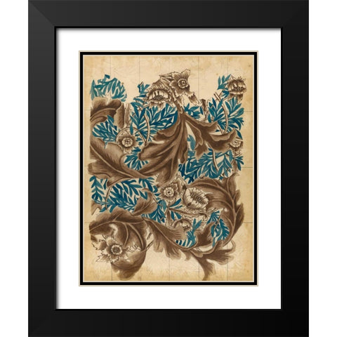 Wallpaper Study I Black Modern Wood Framed Art Print with Double Matting by McCavitt, Naomi