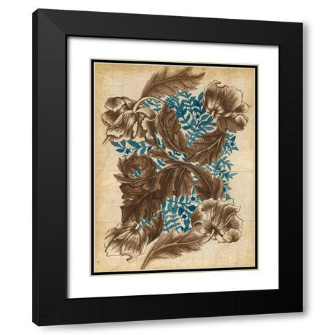 Wallpaper Study II Black Modern Wood Framed Art Print with Double Matting by McCavitt, Naomi