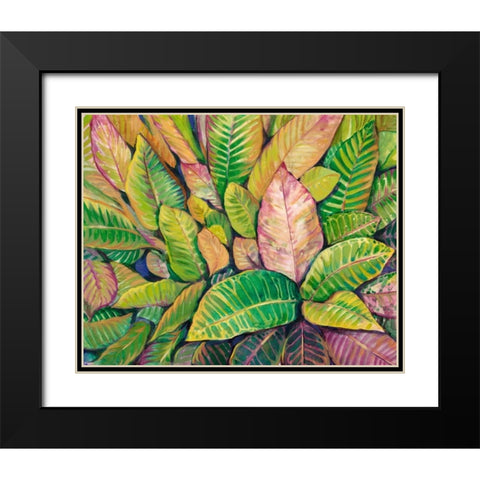 Tropical Close Up I Black Modern Wood Framed Art Print with Double Matting by OToole, Tim