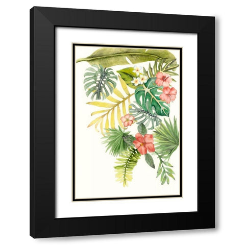 Soft Tropics I Black Modern Wood Framed Art Print with Double Matting by McCavitt, Naomi