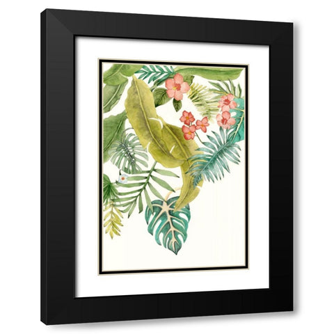 Soft Tropics II Black Modern Wood Framed Art Print with Double Matting by McCavitt, Naomi