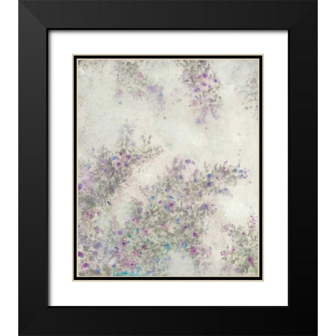 Twig Blossoms III Black Modern Wood Framed Art Print with Double Matting by OToole, Tim