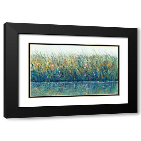 Wildflower Reflection I Black Modern Wood Framed Art Print with Double Matting by OToole, Tim