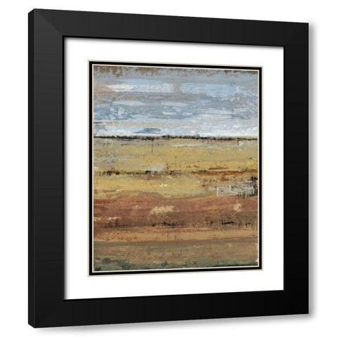 Field Layers I Black Modern Wood Framed Art Print with Double Matting by OToole, Tim