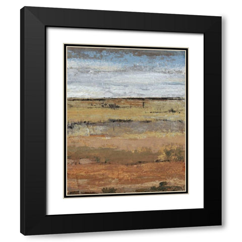 Field Layers II Black Modern Wood Framed Art Print with Double Matting by OToole, Tim