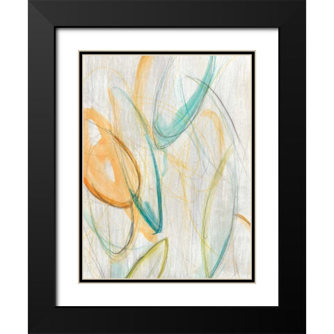 Centrifuge I Black Modern Wood Framed Art Print with Double Matting by Vess, June Erica