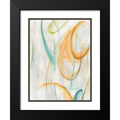 Centrifuge II Black Modern Wood Framed Art Print with Double Matting by Vess, June Erica