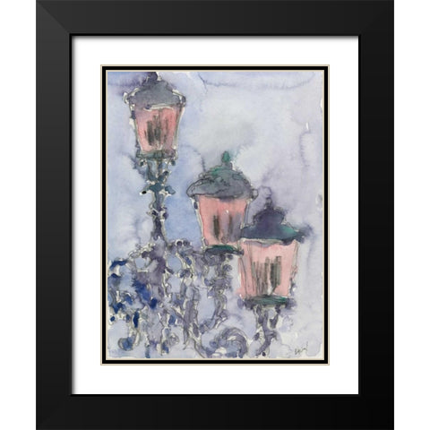 Venice Watercolors II Black Modern Wood Framed Art Print with Double Matting by Dixon, Samuel