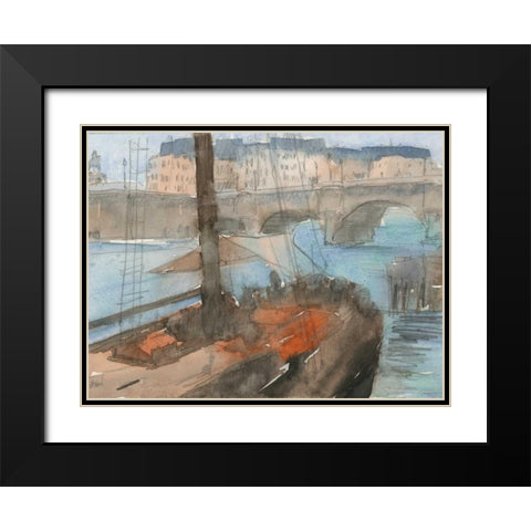 Venice Watercolors IV Black Modern Wood Framed Art Print with Double Matting by Dixon, Samuel