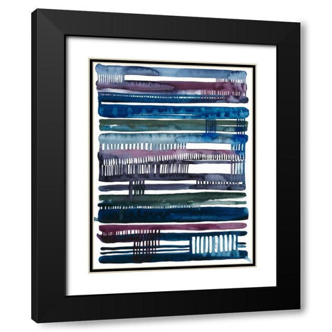 Collapse II Black Modern Wood Framed Art Print with Double Matting by Popp, Grace