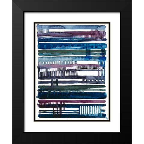 Collapse II Black Modern Wood Framed Art Print with Double Matting by Popp, Grace