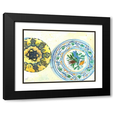 Plate Study II Black Modern Wood Framed Art Print with Double Matting by Dixon, Samuel
