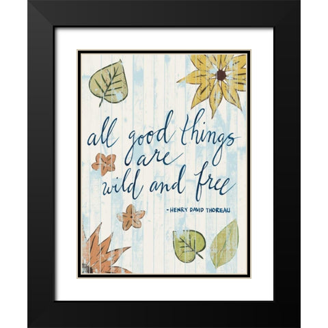 Sunny Day Words IV Black Modern Wood Framed Art Print with Double Matting by Popp, Grace