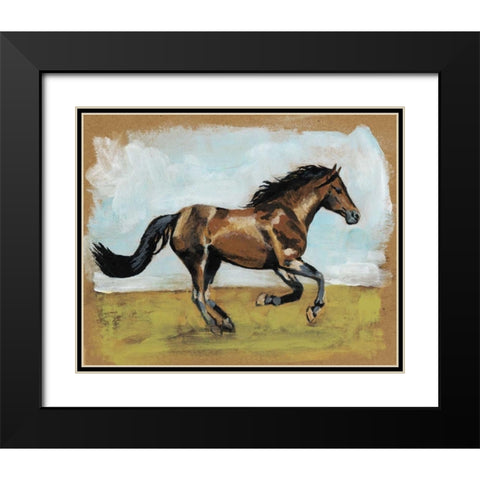 Equestrian Studies I Black Modern Wood Framed Art Print with Double Matting by McCavitt, Naomi