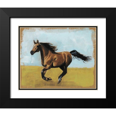 Equestrian Studies II Black Modern Wood Framed Art Print with Double Matting by McCavitt, Naomi