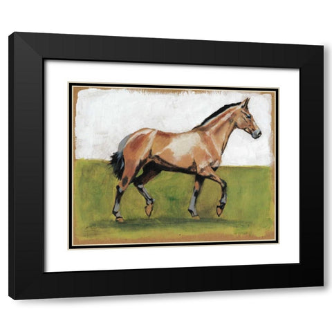 Equestrian Studies III Black Modern Wood Framed Art Print with Double Matting by McCavitt, Naomi