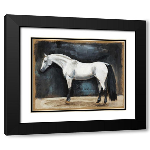 Equestrian Studies VI Black Modern Wood Framed Art Print with Double Matting by McCavitt, Naomi