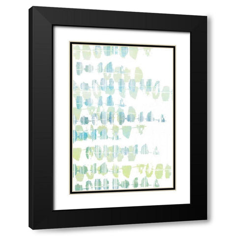 Connect the Dashes II Black Modern Wood Framed Art Print with Double Matting by Goldberger, Jennifer