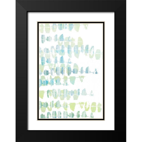 Connect the Dashes II Black Modern Wood Framed Art Print with Double Matting by Goldberger, Jennifer