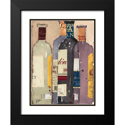 Red Wine Tasting I Black Modern Wood Framed Art Print with Double Matting by Dixon, Samuel
