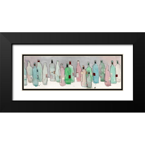 Wine Party III Black Modern Wood Framed Art Print with Double Matting by Dixon, Samuel