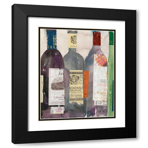 Dinner Party III Black Modern Wood Framed Art Print with Double Matting by Dixon, Samuel