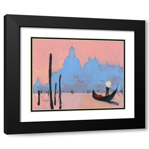 Venice Study III Black Modern Wood Framed Art Print with Double Matting by Dixon, Samuel