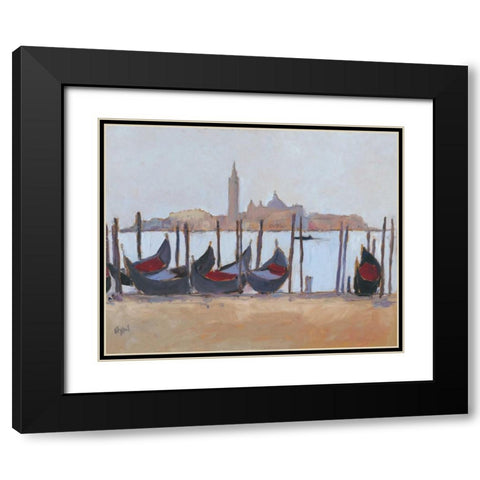 Venice Study IV Black Modern Wood Framed Art Print with Double Matting by Dixon, Samuel