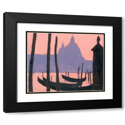 Venice Study V Black Modern Wood Framed Art Print with Double Matting by Dixon, Samuel