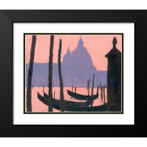 Venice Study V Black Modern Wood Framed Art Print with Double Matting by Dixon, Samuel
