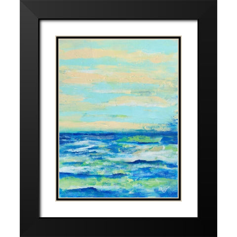Emilys Waters II Black Modern Wood Framed Art Print with Double Matting by Brewington, Olivia