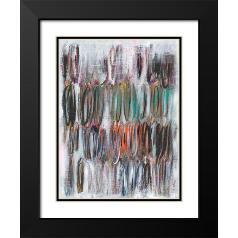 Paint Scribble I Black Modern Wood Framed Art Print with Double Matting by Fuchs, Jodi