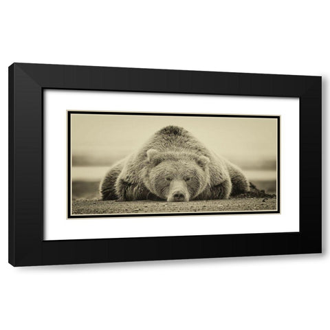Deep Sleep (ASH) Black Modern Wood Framed Art Print with Double Matting by PHBurchett