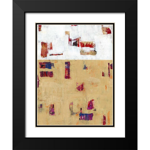 Patches III Black Modern Wood Framed Art Print with Double Matting by OToole, Tim