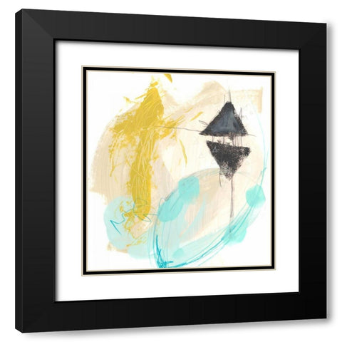 Intonation II Black Modern Wood Framed Art Print with Double Matting by Vess, June Erica