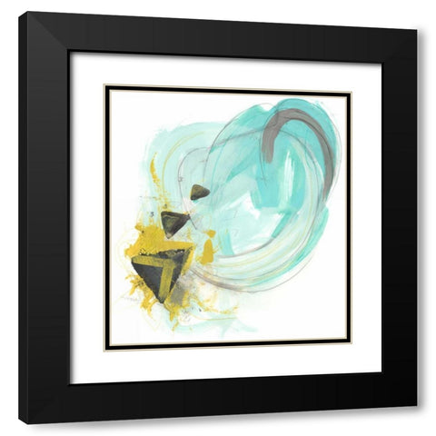Intonation IV Black Modern Wood Framed Art Print with Double Matting by Vess, June Erica