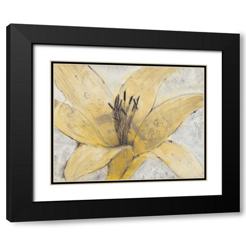 Transparency Flower I Black Modern Wood Framed Art Print with Double Matting by OToole, Tim