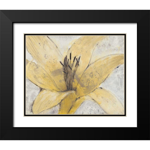 Transparency Flower I Black Modern Wood Framed Art Print with Double Matting by OToole, Tim