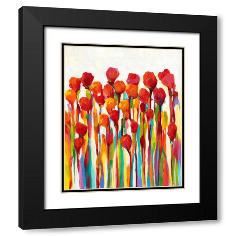 Bursting with Color I Black Modern Wood Framed Art Print with Double Matting by OToole, Tim